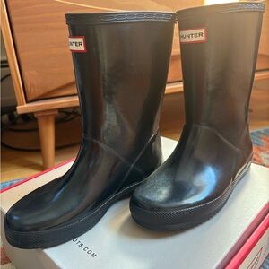 Hunter Kids Black Boots